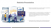 Editable Statistics Presentation PowerPoint Template 